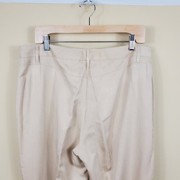 Per Se High Rise Straight-leg Dress Pants in Tan Size 14 - Picture 7 of 11